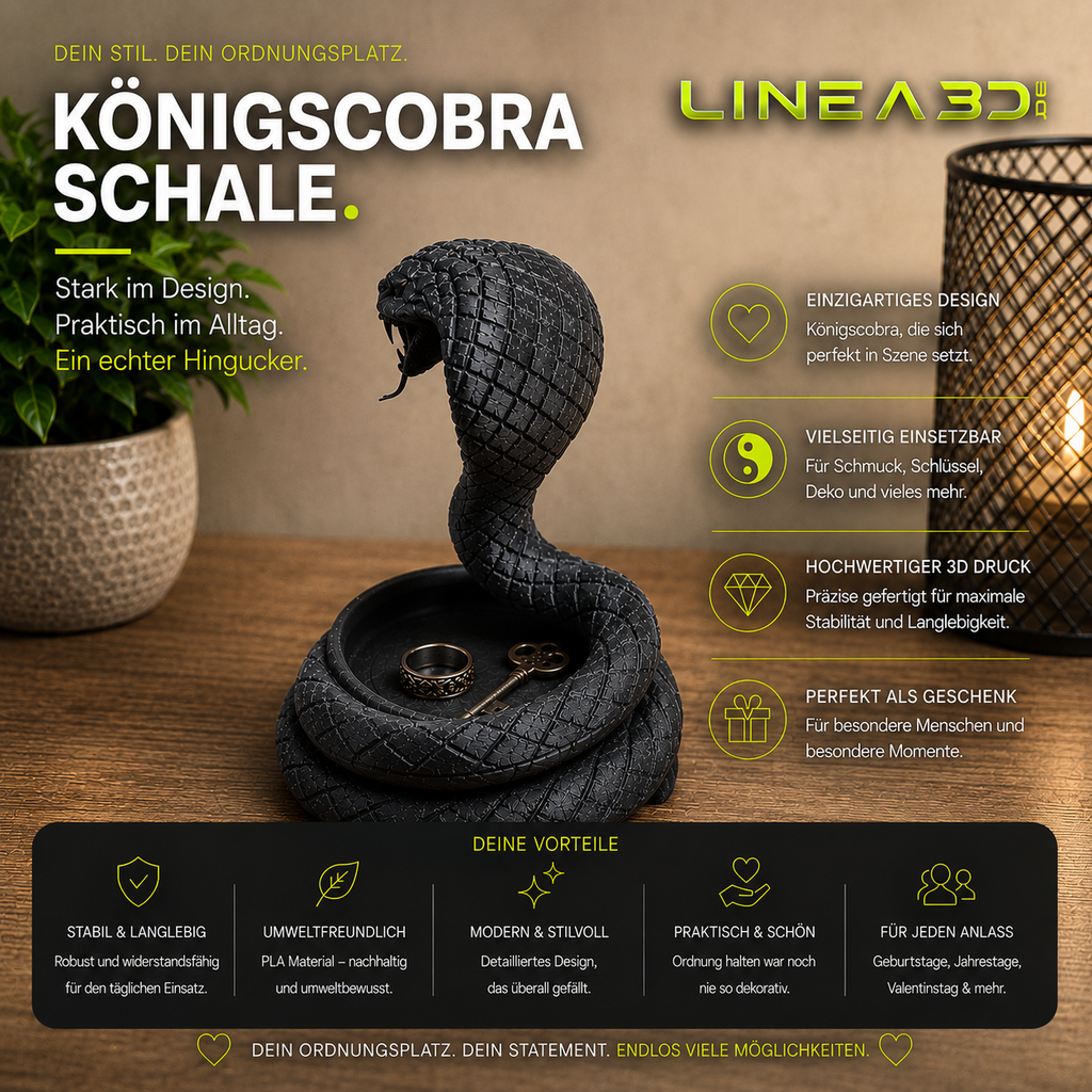 Königscobra Schale