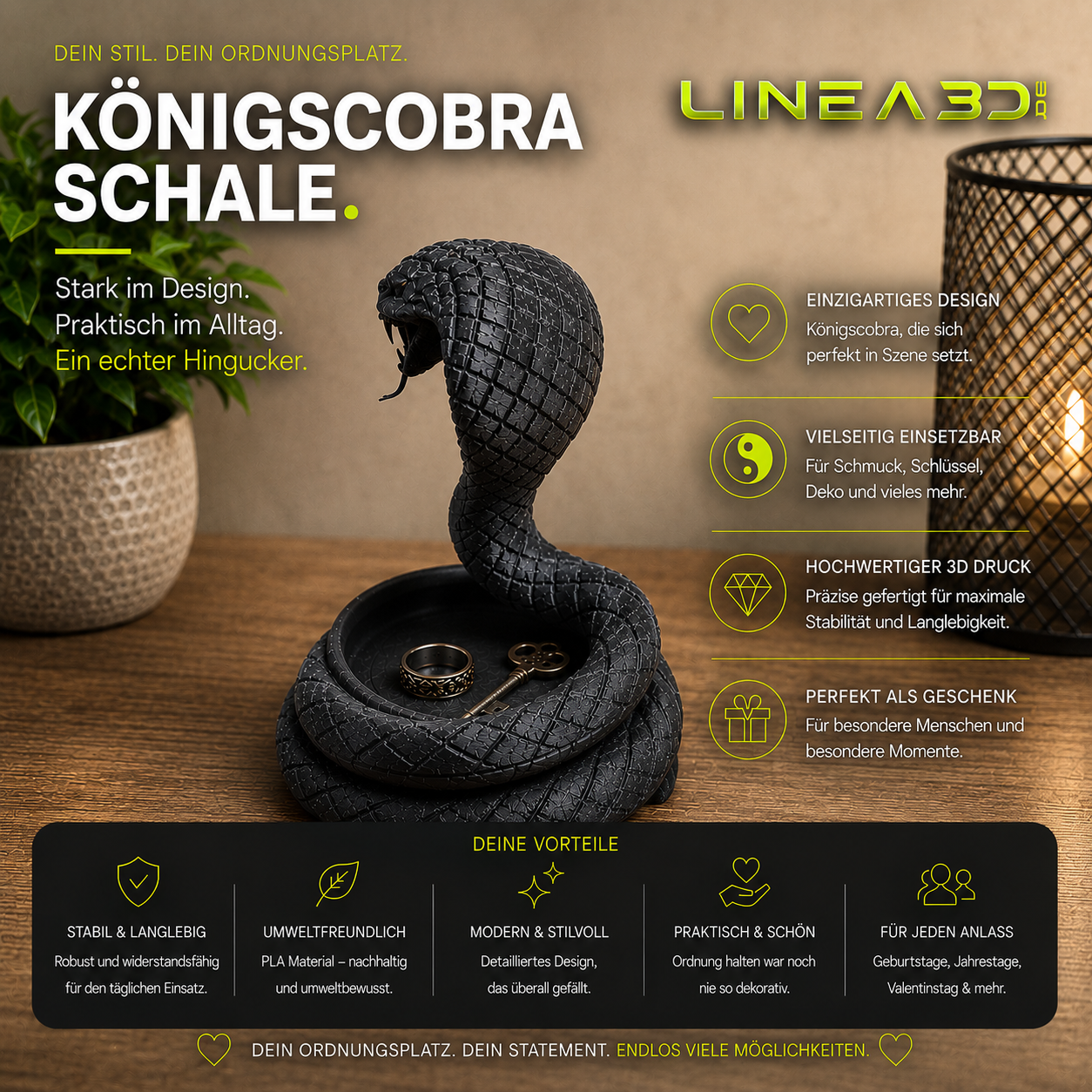 Königscobra Schale