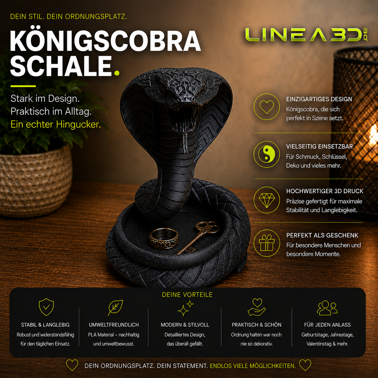 Königscobra Schale