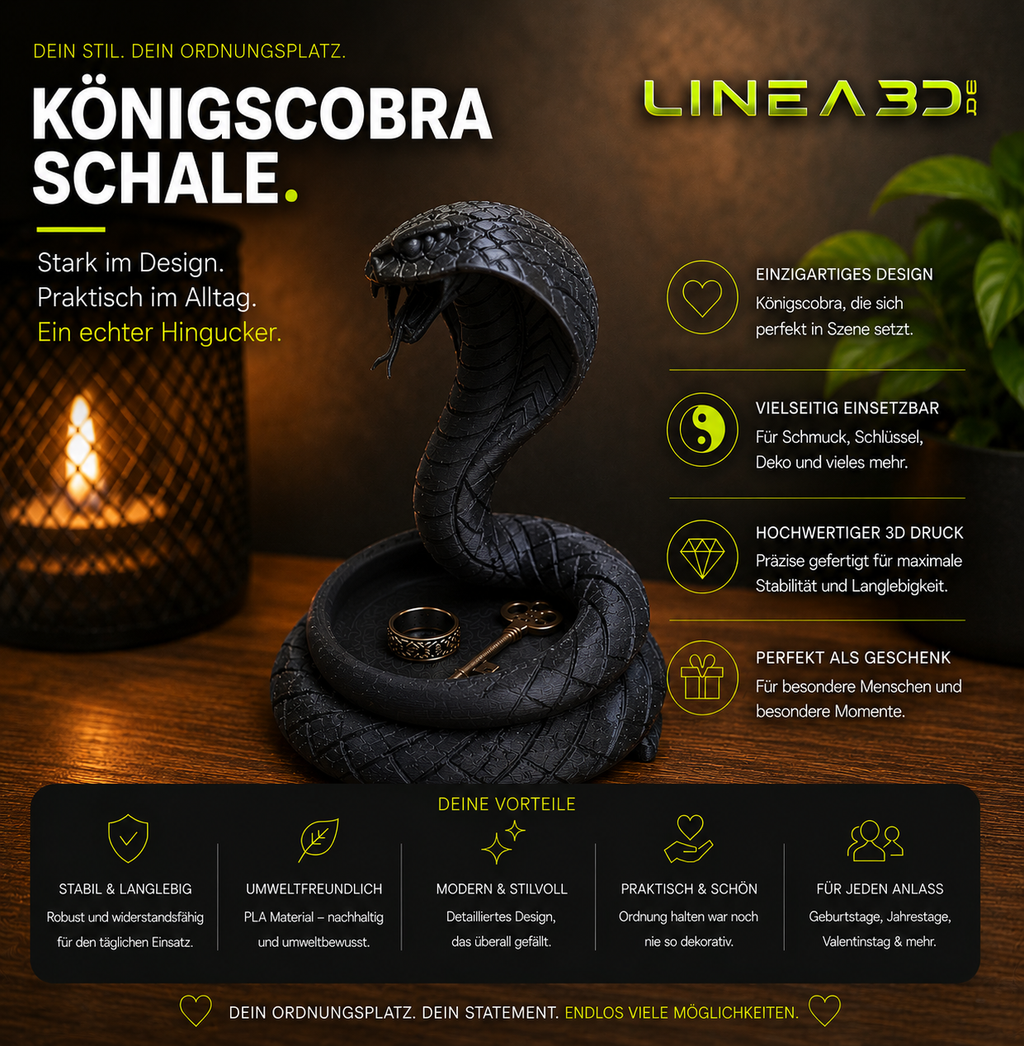 Königscobra Schale
