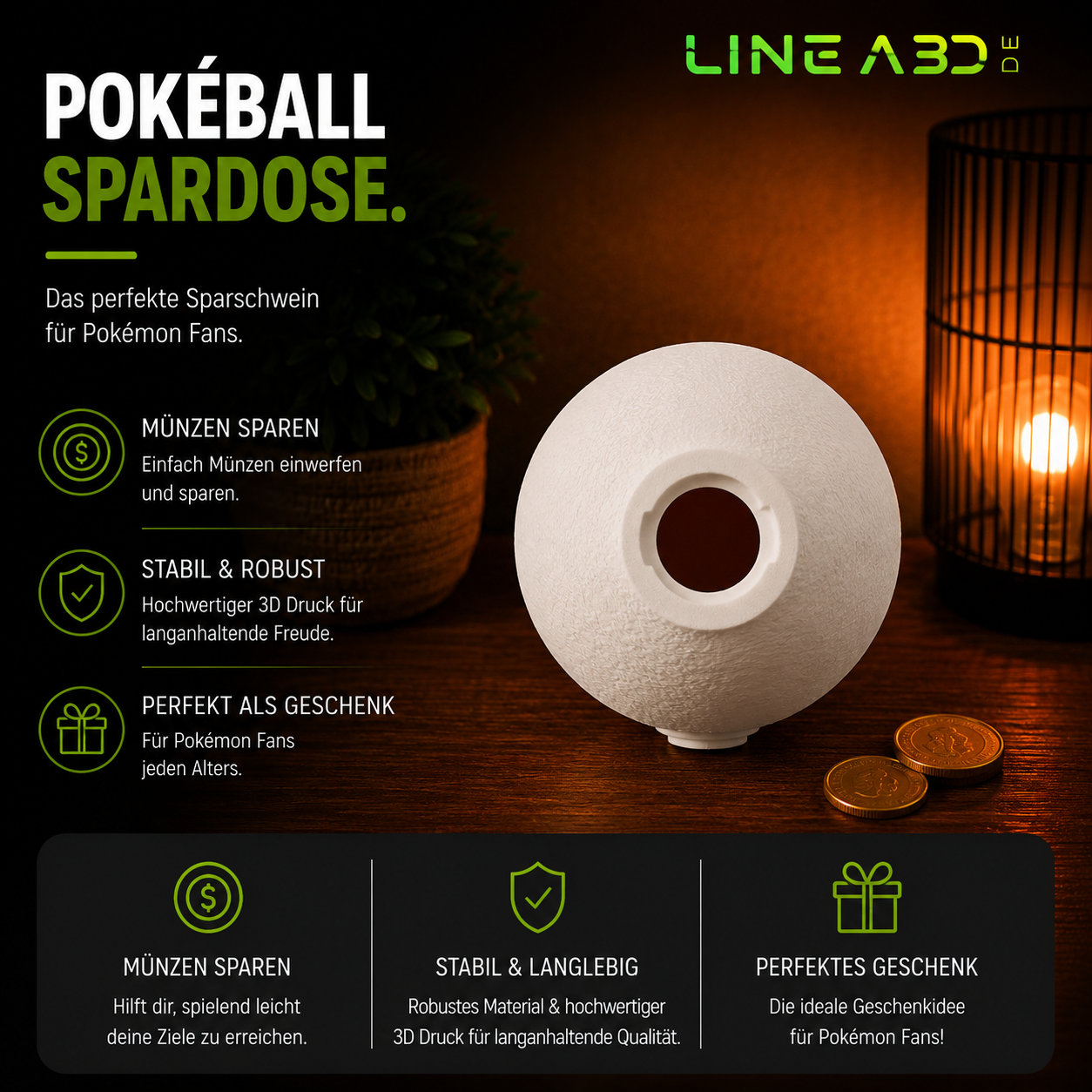 Pokeball Spardose aus der Pokemon Reihe