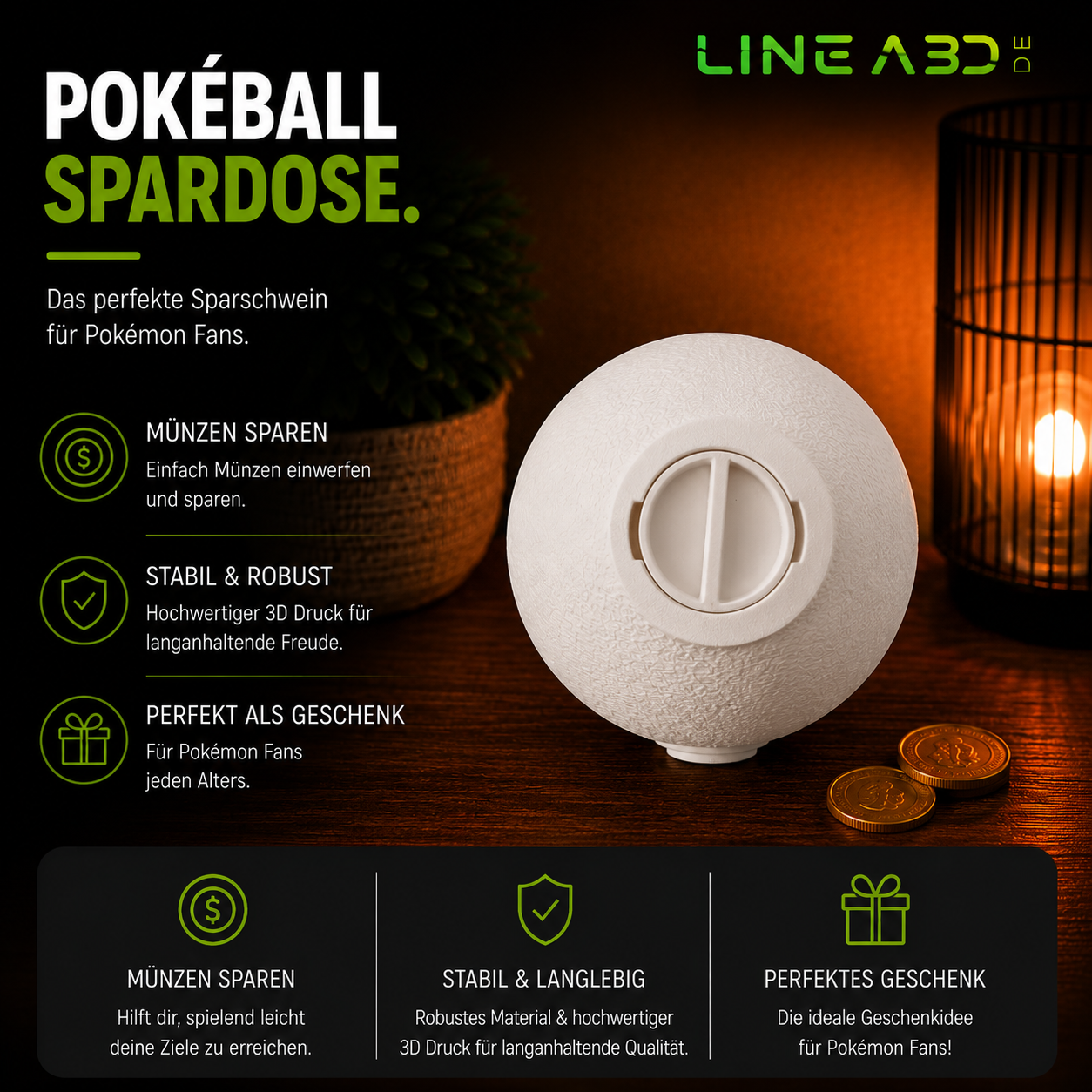 Pokeball Spardose aus der Pokemon Reihe