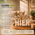 Schön hier – Dekoschriftzug