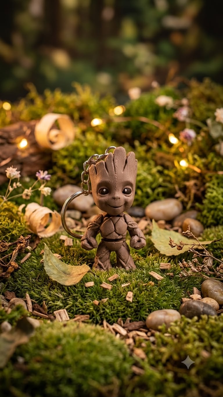 Baby Groot Flexi Schlüsselanhänger