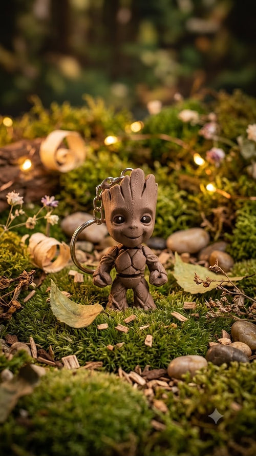 Baby Groot Flexi Schlüsselanhänger