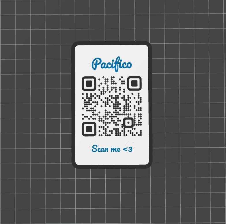 QR Code & NFC Datenkarte im Scheckkartenformat mit Magneten - Personalisierbar