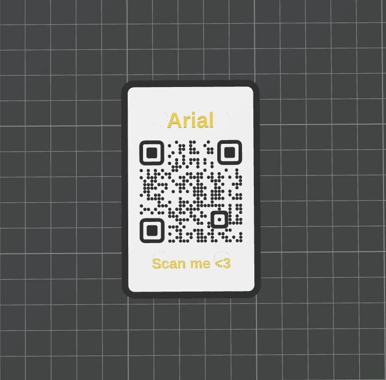 QR Code & NFC Datenkarte im Scheckkartenformat mit Magneten - Personalisierbar