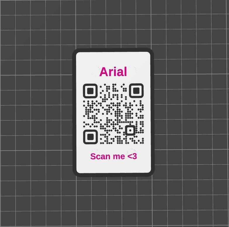 QR Code & NFC Datenkarte im Scheckkartenformat mit Magneten - Personalisierbar