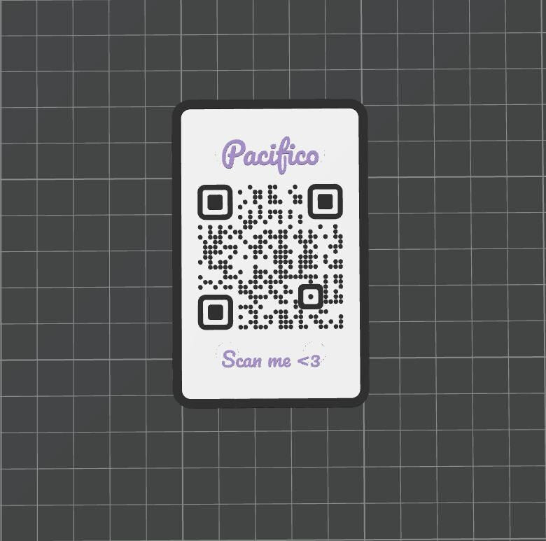 QR Code & NFC Datenkarte im Scheckkartenformat mit Magneten - Personalisierbar