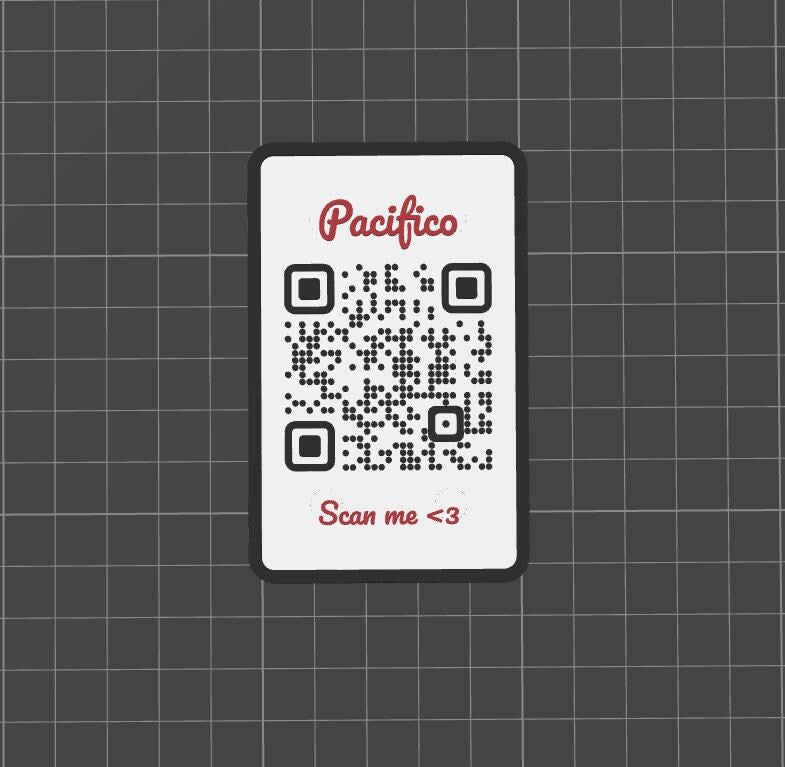 QR Code & NFC Datenkarte im Scheckkartenformat mit Magneten - Personalisierbar