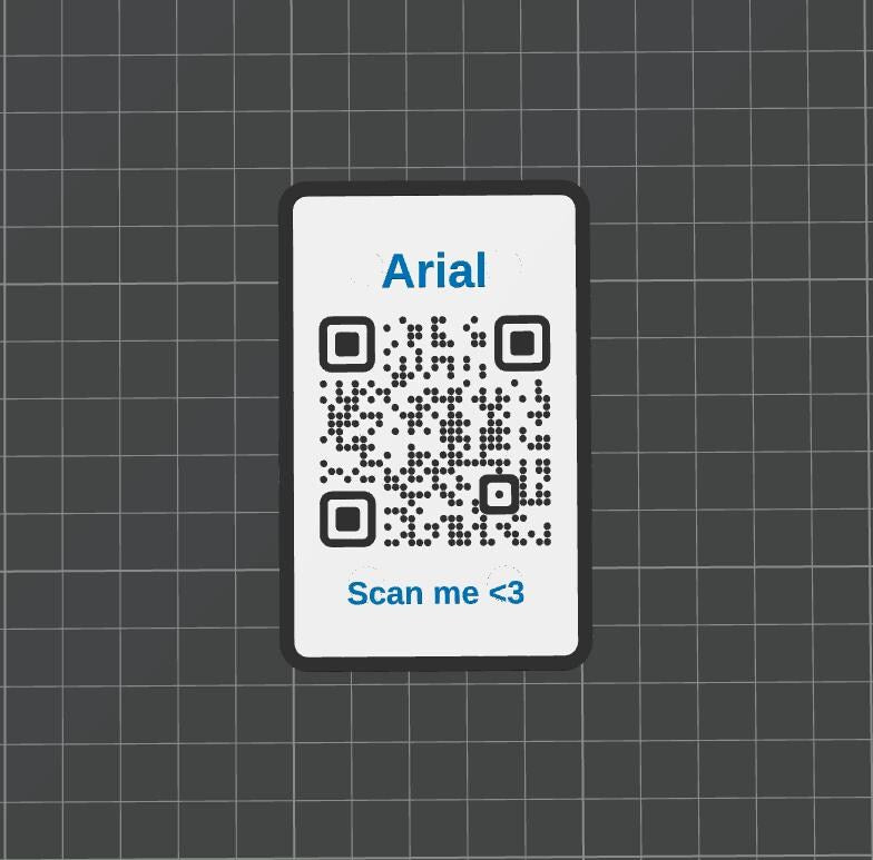 QR Code & NFC Datenkarte im Scheckkartenformat mit Magneten - Personalisierbar
