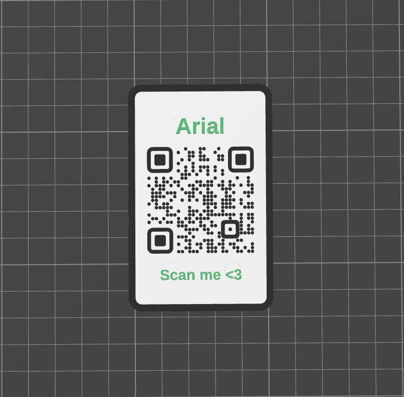 QR Code & NFC Datenkarte im Scheckkartenformat mit Magneten - Personalisierbar