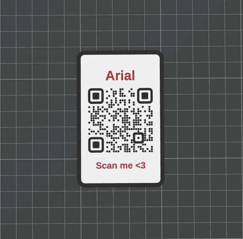 QR Code & NFC Datenkarte im Scheckkartenformat mit Magneten - Personalisierbar