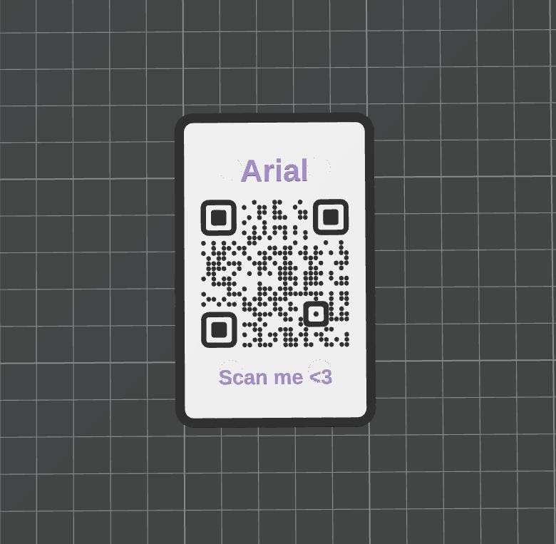 QR Code & NFC Datenkarte im Scheckkartenformat mit Magneten - Personalisierbar