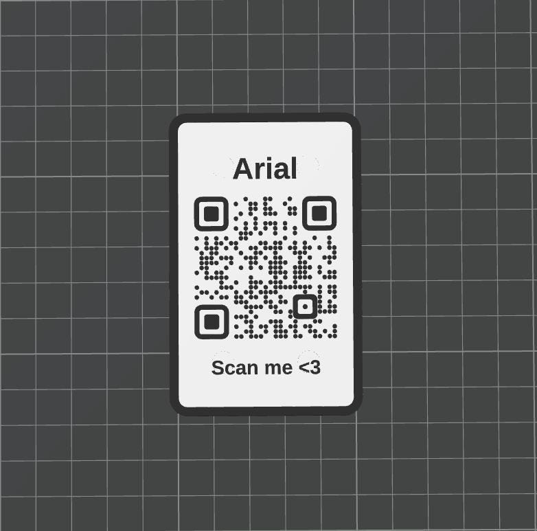 QR Code & NFC Datenkarte im Scheckkartenformat mit Magneten - Personalisierbar