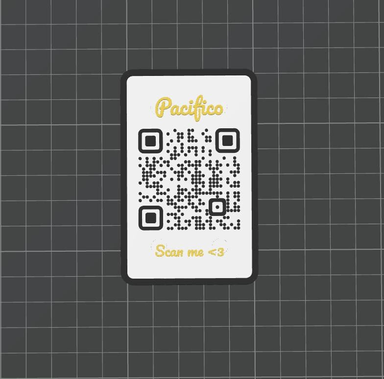 QR Code & NFC Datenkarte im Scheckkartenformat mit Magneten - Personalisierbar
