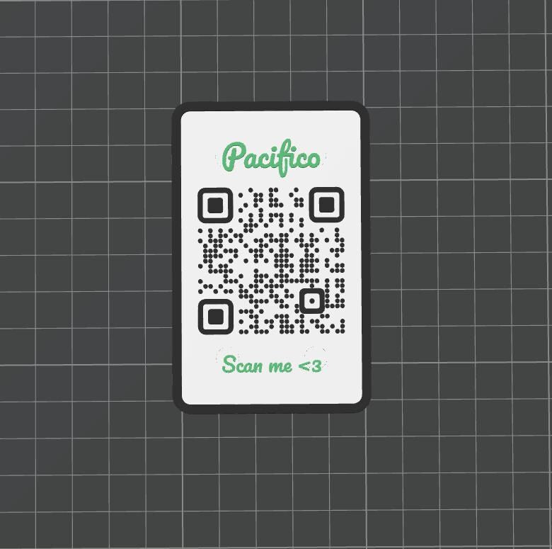 QR Code & NFC Datenkarte im Scheckkartenformat mit Magneten - Personalisierbar
