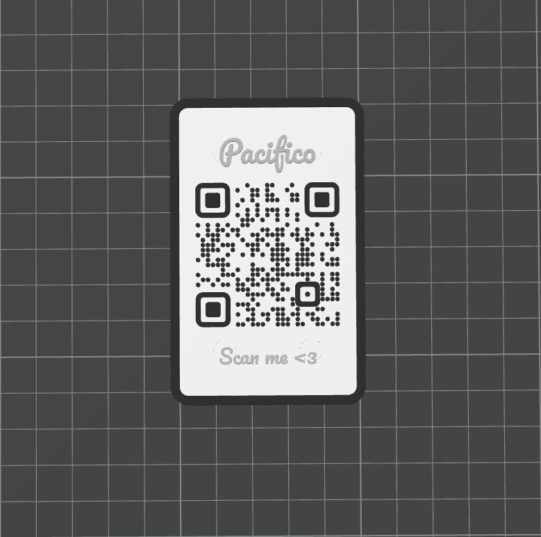 QR Code & NFC Datenkarte im Scheckkartenformat mit Magneten - Personalisierbar