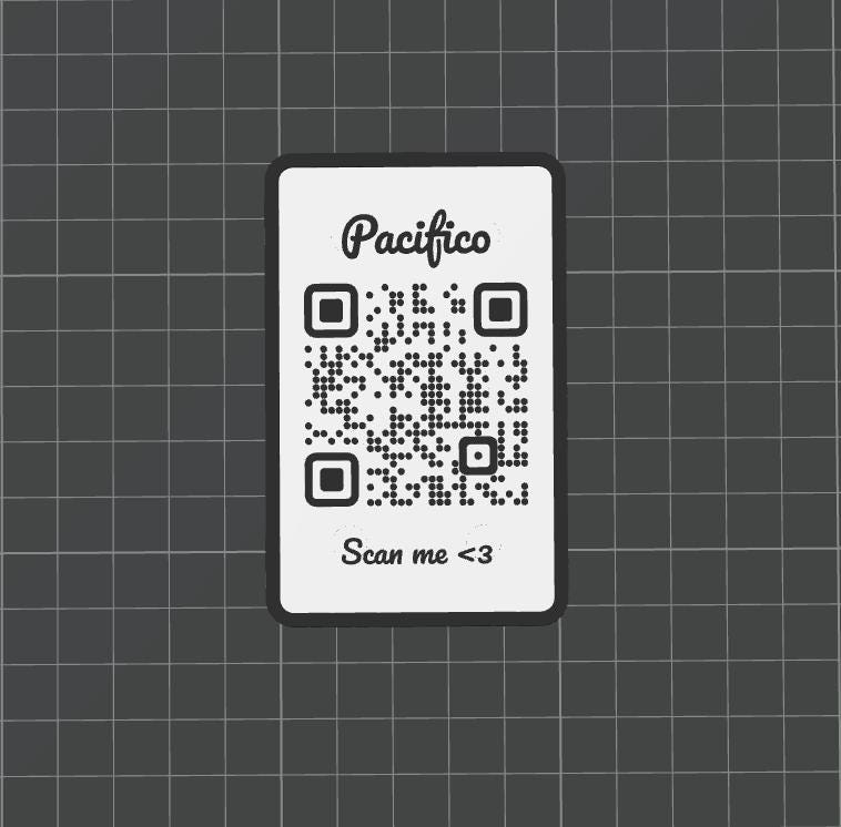QR Code & NFC Datenkarte im Scheckkartenformat mit Magneten - Personalisierbar