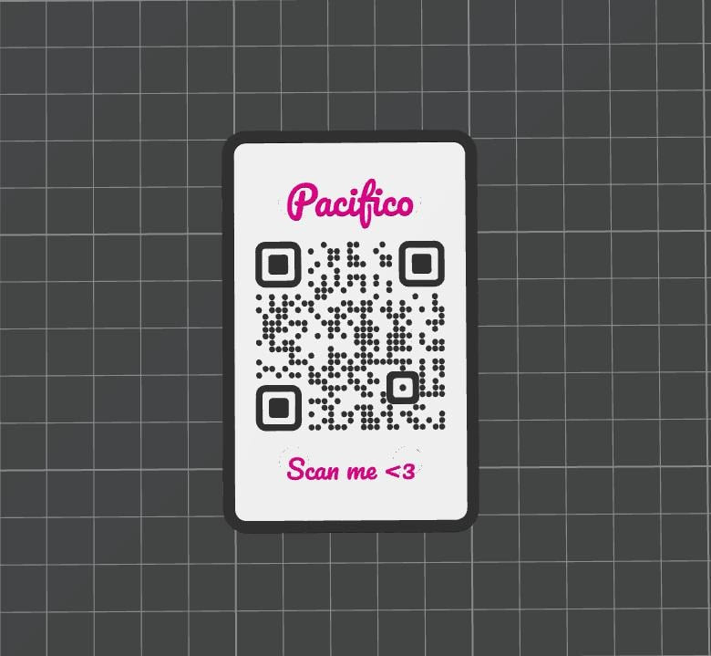 QR Code & NFC Datenkarte im Scheckkartenformat mit Magneten - Personalisierbar